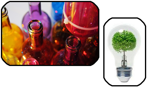 vidrio reciclado